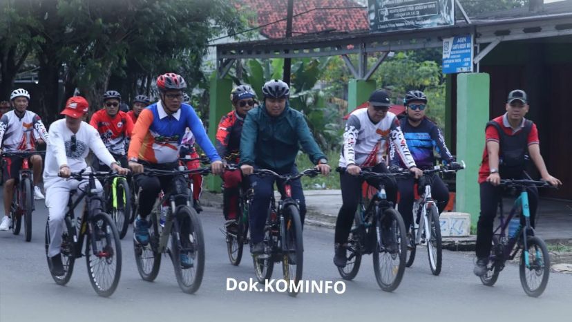 Pemkab Tulang Bawang Meriahkan HUT ke-80 RI dengan Sepeda Santai dan Doorprize Menarik