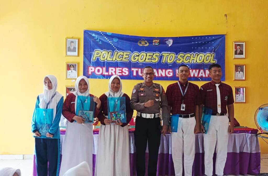 Satuan Lalu Lintas Polres Tulang Bawang Gelar Police Goes To School, Berikut Lokasi dan Tujuan Utamanya