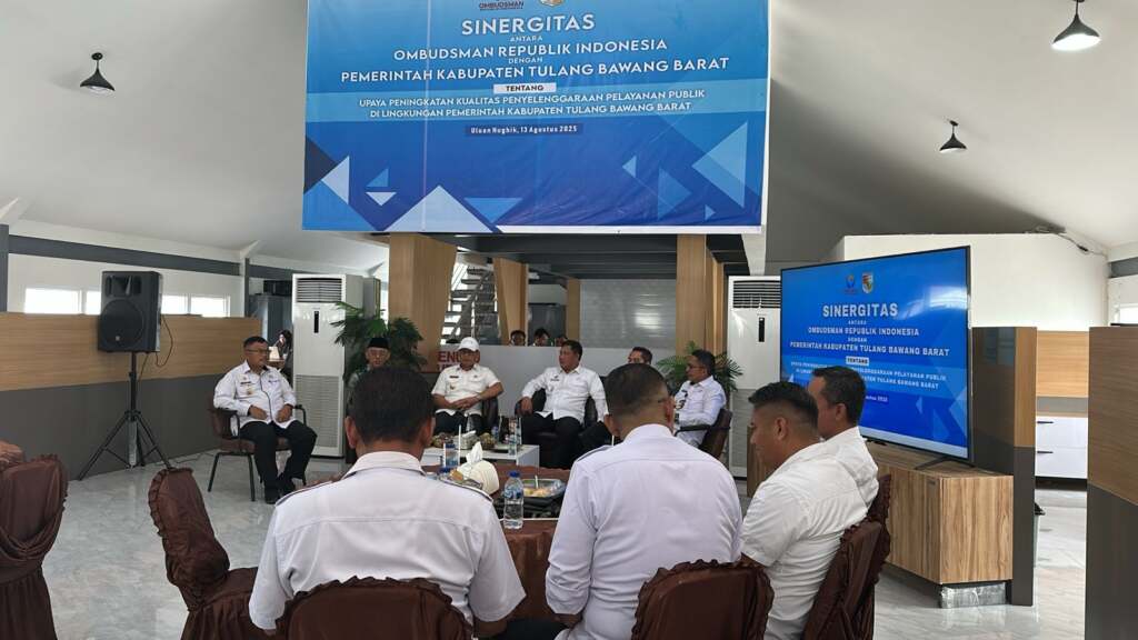 Bupati Tulang Bawang Barat Dampingi Ombudsman RI Gelar Simulasi Peningkatan Layanan Publik