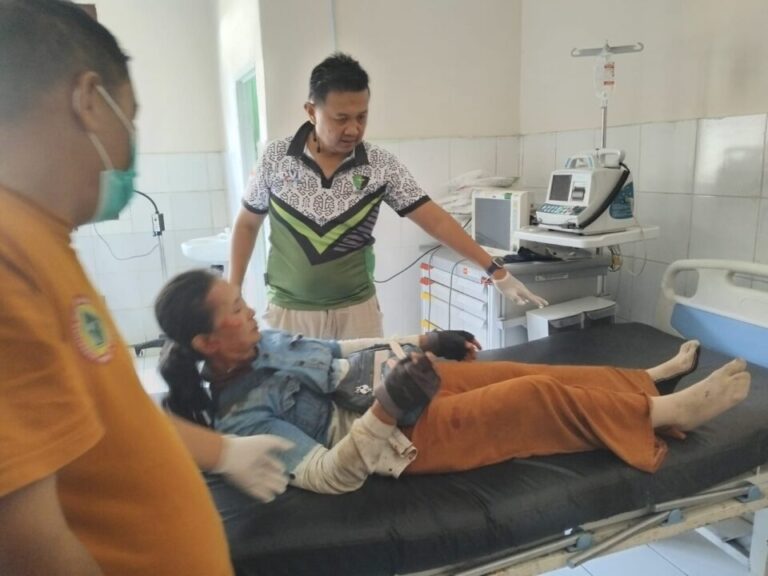Kecelakaan di Jalintim Depan Mapolres Tulang Bawang, Tiga Orang Luka-Luka